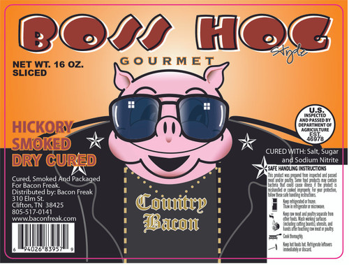 Boss Hog Hickory Smoked Label