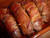 Bacon wrapped brats