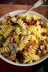 Creamy Sausage Pasta with Bacon