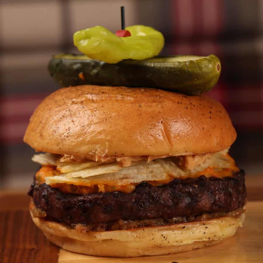 Best Bacon Burger Recipes | Pub 1842 Peanut Butter Bacon Crunch Burger - Bacon Freak