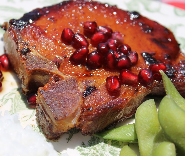 Whiskey Glazed Smoked Pork Chops Recipe