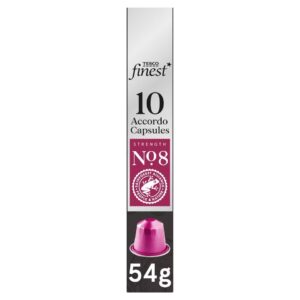 Tesco Finest 10 Accordo Capsules No. 8 Strength 54g